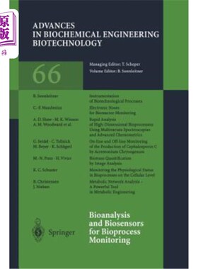 海外直订Bioanalysis and Biosensors for Bioprocess Monitoring 生物分析和生物过程监测用生物传感器