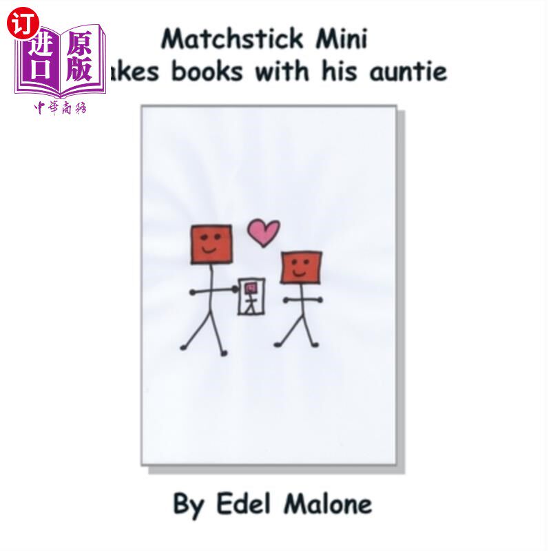 海外直订Matchstick Mini makes books with his auntie 迷你火柴棍和他的阿姨一起做书