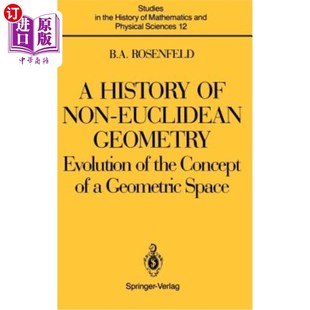 Euclidean the History Non 非欧几里得几何 几何 海外直订A Spa Geometry Concept Evolution 历史 Geometric