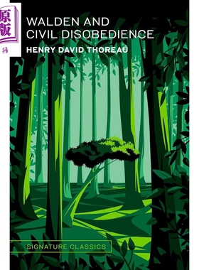 瓦尔登湖 非暴力抵制 Signature经典系列 Walden and Civil Disobedience 英文原版 Henry David Thoreau 梭罗【中商原版】