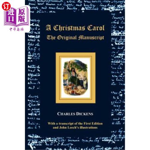 海外直订A Christmas Carol - The Original Manuscript - With Original Illustrations 圣诞颂歌-原稿-原始插图