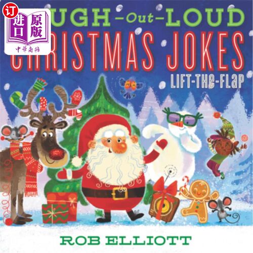 海外直订Laugh-Out-Loud Christmas Jokes: Lift-The-Flap: A Christmas Holiday Book for Kids 大声笑出圣诞笑话：掀开盖子
