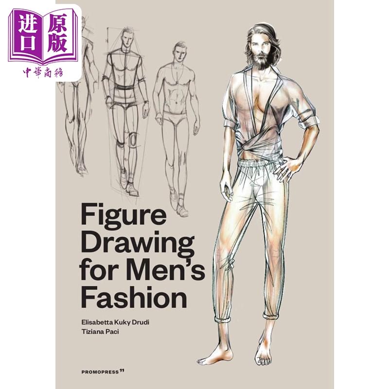 现货 Figure Drawing for Men's Fashion 进口艺术 男装的人像绘图【中商原版】