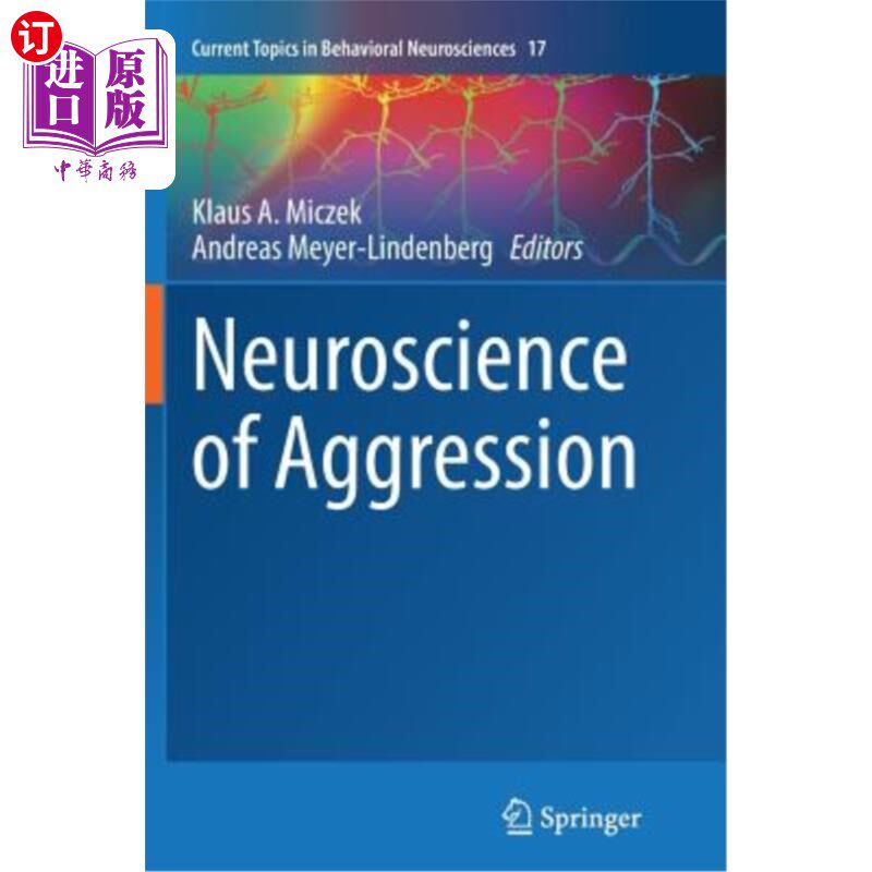 海外直订医药图书Neuroscience of Aggression 攻击性神经科学