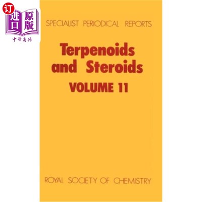 海外直订Terpenoids and Steroids: Volume 11 萜类和类固醇：第11卷