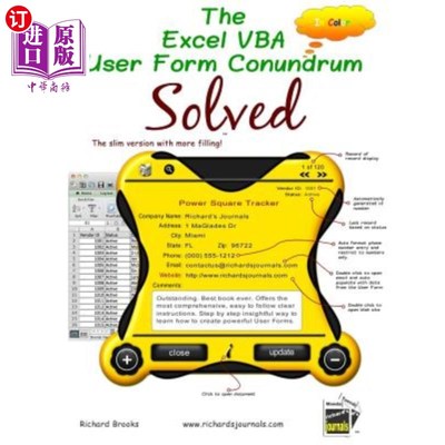 海外直订The Excel VBA User Form Conundrum Solved: The Slim Version with More Filling! in Excel vba用