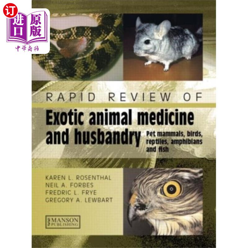 海外直订医药图书Rapid Review of Exotic Animal Medicine and Husba... 珍稀动物医学与畜牧快速回顾