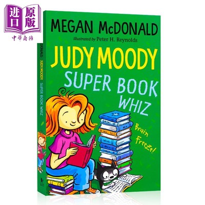 朱迪穆迪超级书迷 Judy Moody #15 Super Book Whiz 英文原版进口图书 英文初级章节书 儿童畅销文学小说书籍 7-12岁【中商原