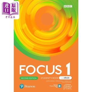 BASIC 英文原版 FOCUS 1级别 WITH LEVEL 培生中学英语Focus教材 PACK PEP 中商原版 学生书含电子资源包
