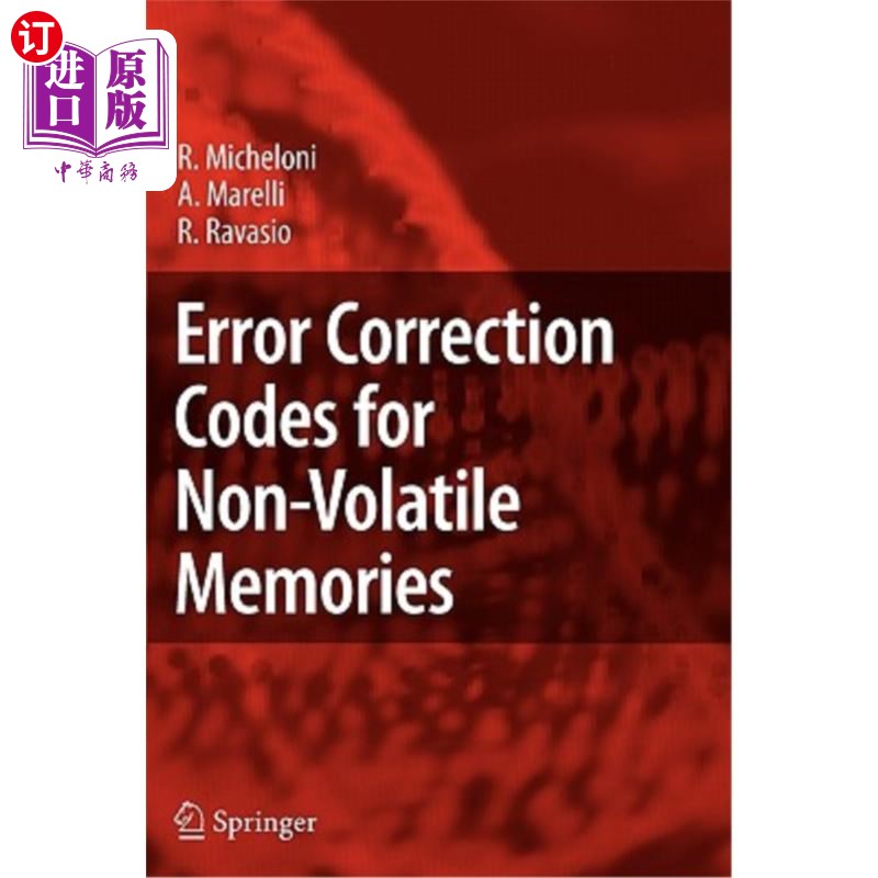 海外直订Error Correction Codes for Non-Volatile Memories 非易失性存储器的纠错码