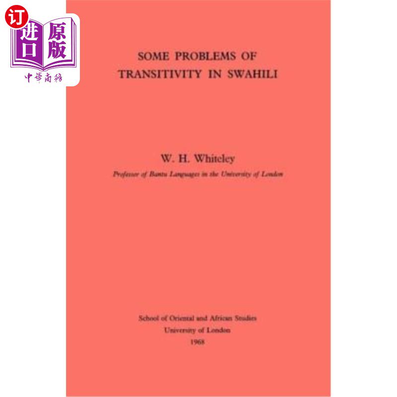 海外直订Some Problems of Transitivity in Swahili 斯瓦希里语及物性的几个问题