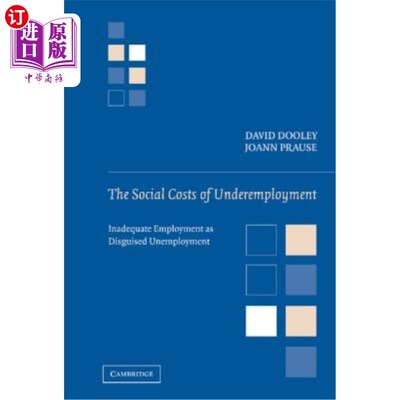 海外直订The Social Costs of Underemployment: Inadequate Employment as Disguised Unemploy 就业不足的社会成本：就业不