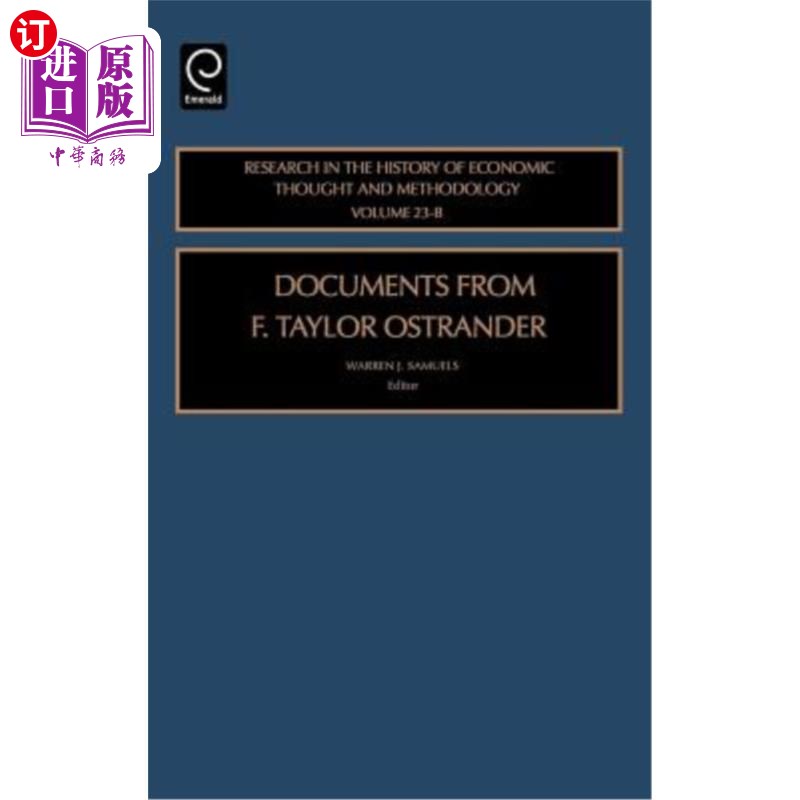 海外直订Documents from F. Taylor Ostrander F.Taylor Ostrand Rhet23bh的医生