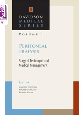 海外直订医药图书Peritoneal Dialysis: Surgical Technique and Medical Management 腹膜透析：外科技术与医疗管理