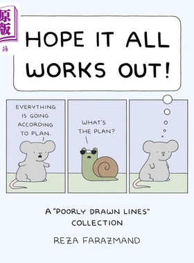 希望一切顺利 粗略绘制的线条集 Hope It All Works Out Drawn Lines Collection 英文原版 Reza Farazmand【中商原版】