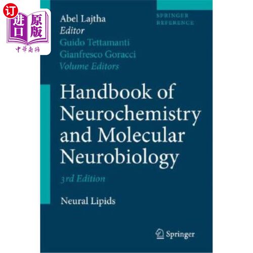 海外直订医药图书Handbook of Neurochemistry and Molecular Neurobiology: Neural Lipids 神经化学和分子神经生物学手册：
