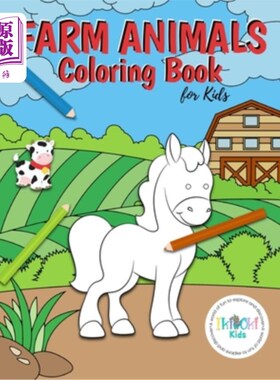 Farm Animals Coloring Book for Kids: A fun coloring activity book to help develo 儿童农场动物着色书:一本有【中商原版】