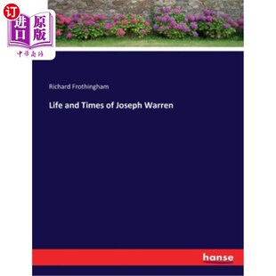 Times Joseph Warren 生平与时代 海外直订Life 约瑟夫·沃伦 and