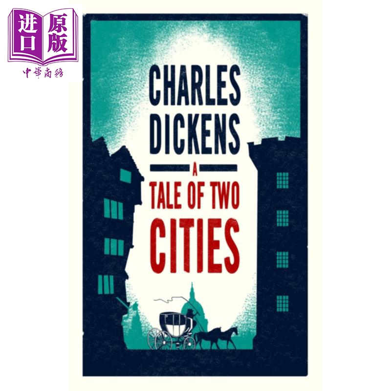 双城记  Evergreens系列 英文原版 A Tale of Two Cities 查尔斯 狄更斯 著名长篇小说 Charles Dickens【中商原版】