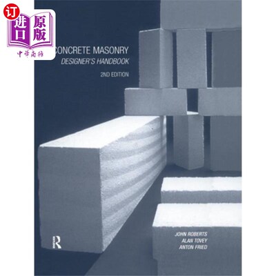 海外直订Concrete Masonry Designer's Handbook 混凝土砌体设计师手册