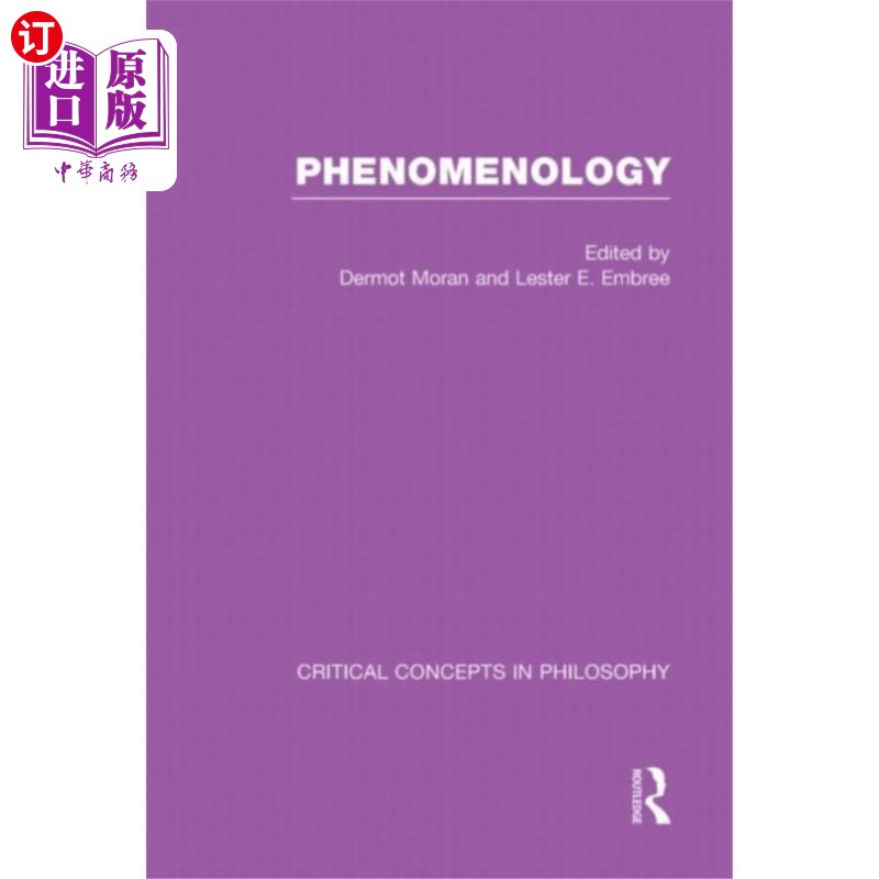 海外直订Phenomenology:Crit Con In Phil 现象学:批判哲学