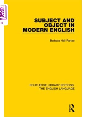海外直订Subject and Object in Modern English 现代英语中的主语和宾语