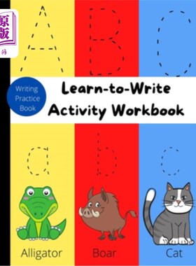 海外直订Learn-to-Write Activity Workbook: Writing Practice/Letter Tracing Books for Kids 学写活动手册:3-5岁儿童写作