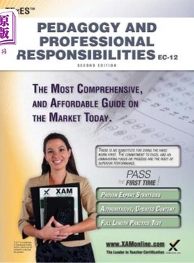 海外直订Texes Pedagogy and Professional Responsibilities EC-12 Teacher Certification Stu Texes教育学和专