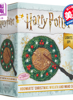 预售 哈利波特魔杖霍格沃茨圣诞花环摆件 霍格沃茨的圣诞节 英文原版 Harry Potter Christmas 哈利波特周边哈利波特圣诞礼物