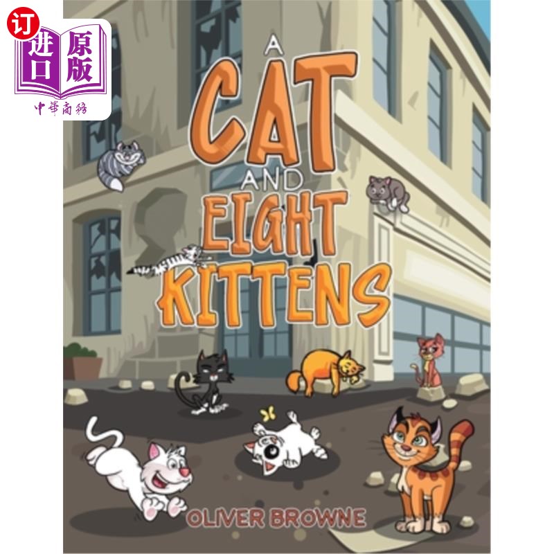 海外直订A Cat and Eight Kittens 一只猫和八只小猫