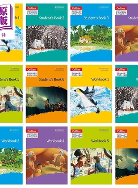 原版柯林斯国际小学英语学生书练习册合集 Collins International Primary English Students Book Workbook 1-6【中商原版】