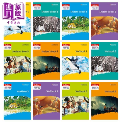 原版柯林斯国际小学英语学生书练习册合集 Collins International Primary English Students Book Workbook 1-6【中商原版】