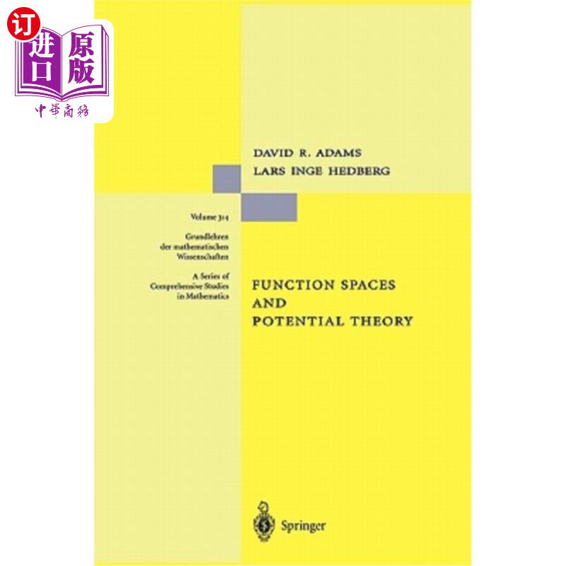 海外直订Function Spaces and Potential Theory 函数空间与势理论