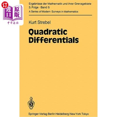 海外直订Quadratic Differentials 二次微分
