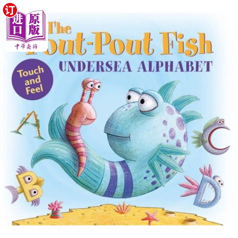 海外直订The Pout-Pout Fish Undersea Alphabet: Touch and Feel