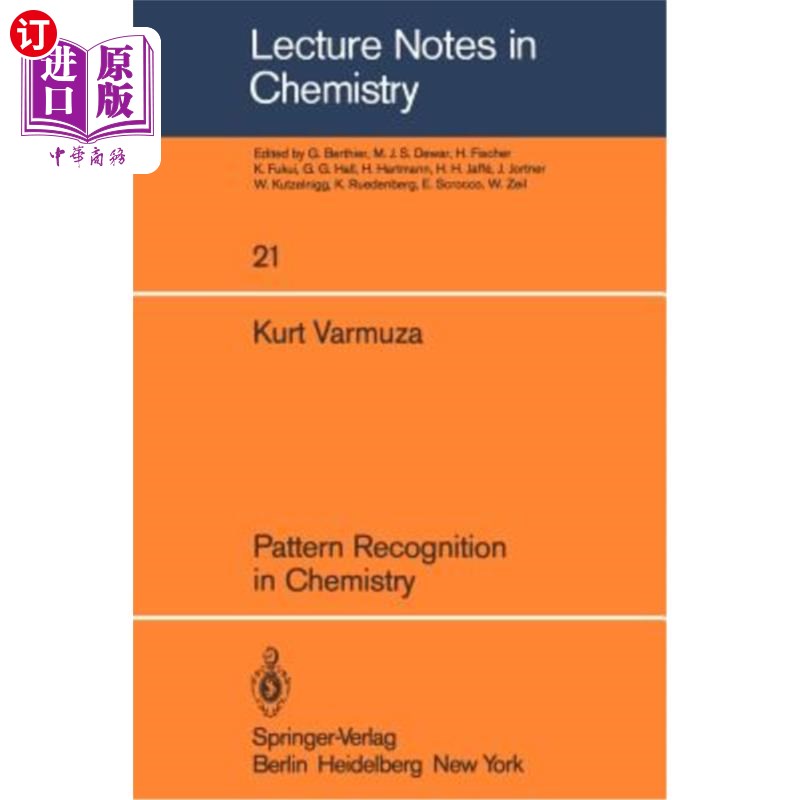 海外直订Pattern Recognition in Chemistry 化学中的模式识别