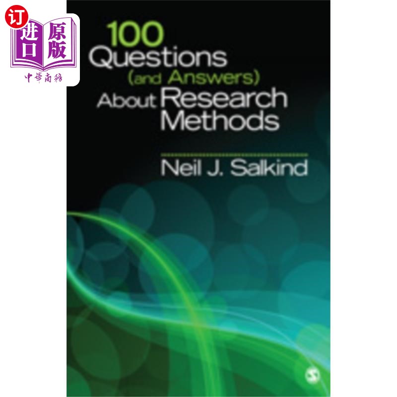 海外直订100 Questions (and Answers) About Research Metho... 关于研究方法的100个问题(和答案)