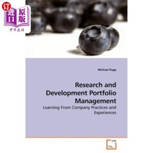 and Development Portfolio Management 研发组合管理 海外直订Research