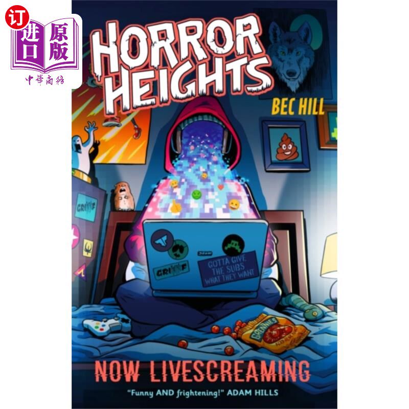 海外直订Horror Heights: Now LiveScreaming 恐怖高度:现在是直播