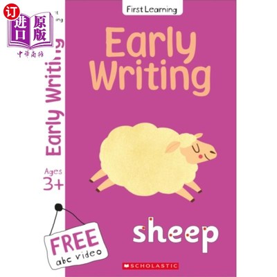 海外直订Writing workbook for Ages 3-5 (Book 1)This presc... 3-5岁儿童写作练习册(第1册)这本幼儿活动册包括一个免费的a