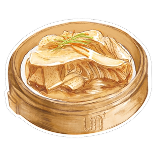 【早茶-牛百叶】 水彩手绘风点心异型带邮资明信片新中式广州邮政定制可邮寄 文创旅游节日祝福收藏馈赠文化礼品【中商文创】