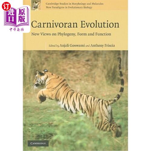 海外直订Carnivoran Evolution: New Views on Phylogeny, Form and Function 食肉动物进化:关于系统发育、形态和功能的新观