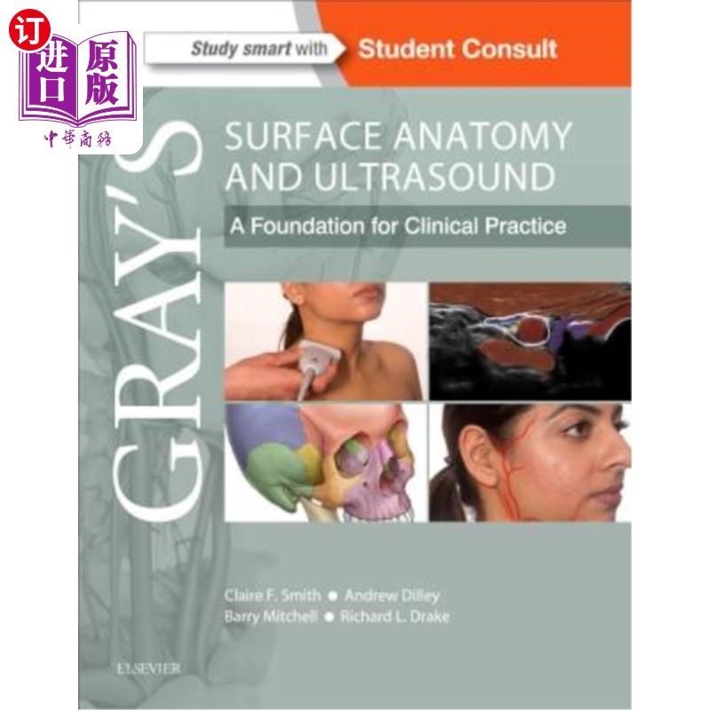 海外直订医药图书Gray's Surface Anatomy and Ultrasound: A Foundation for Clinical Practice 格雷体表解剖和超声:临床实