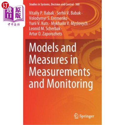 海外直订Models and Measures in Measurements and Monitoring 测量和监测中的模型和措施