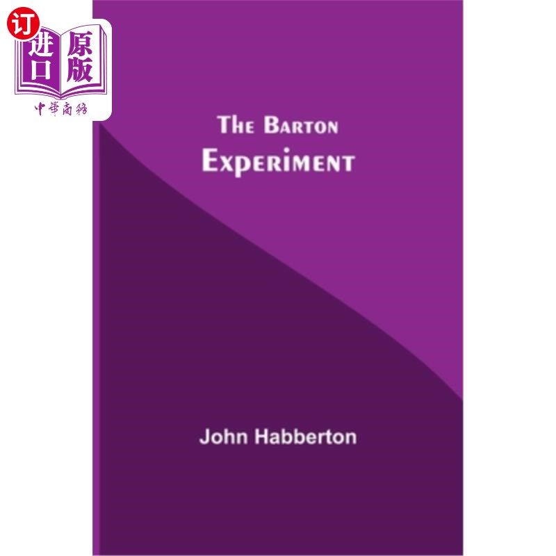 海外直订The Barton Experiment 巴顿的实验