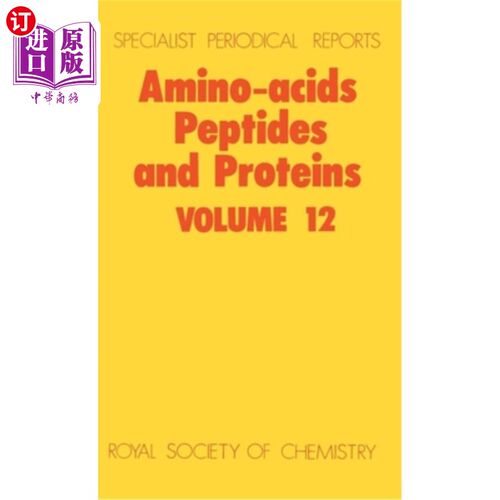 海外直订Amino Acids, Peptides and Proteins: Volume 12 氨基酸、肽和蛋白质：第12卷