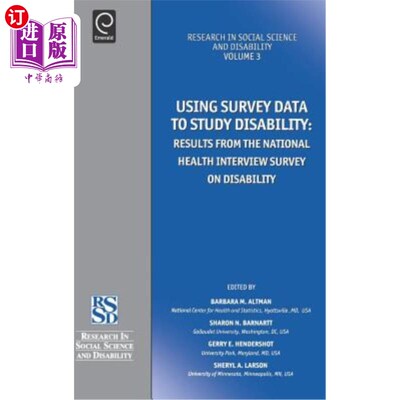 海外直订医药图书Using Survey Data to Study Disability: Results from the National Health Survey o 使用调查数据研究残