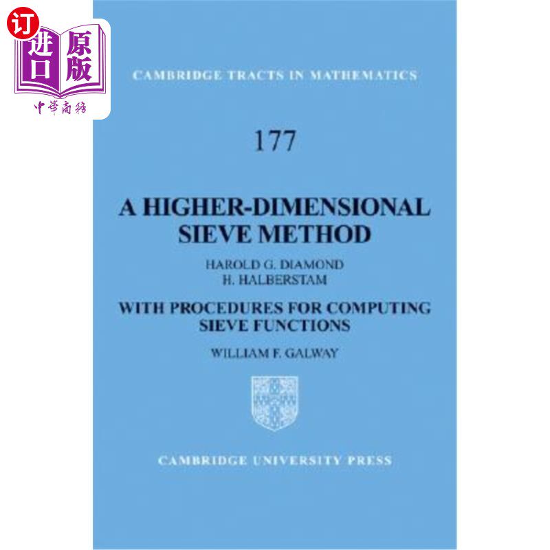 海外直订A Higher-Dimensional Sieve Method 高维筛法