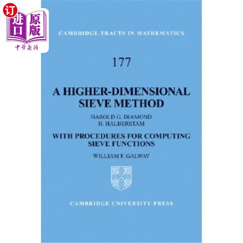 海外直订A Higher-Dimensional Sieve Method 高维筛法