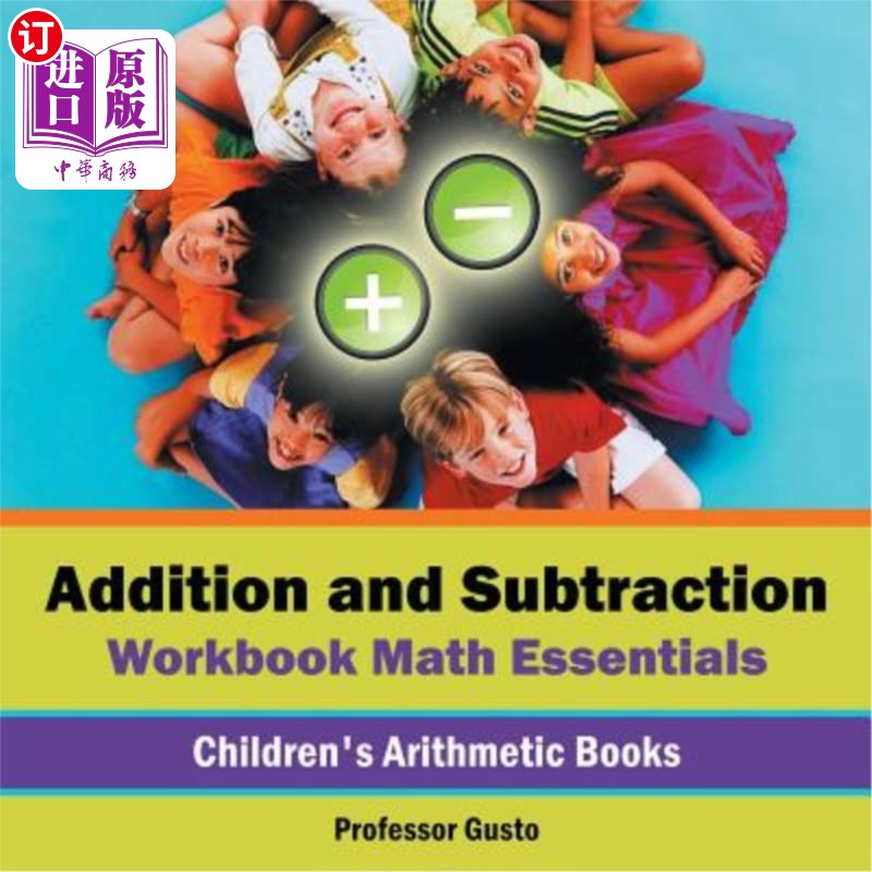 海外直订Addition and Subtraction Workbook Math Essentials Children's Arithmetic Books 加法和减法练习册数学基础儿童